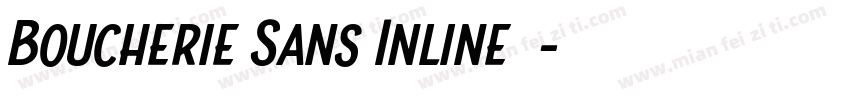 Boucherie Sans Inline字体字体转换